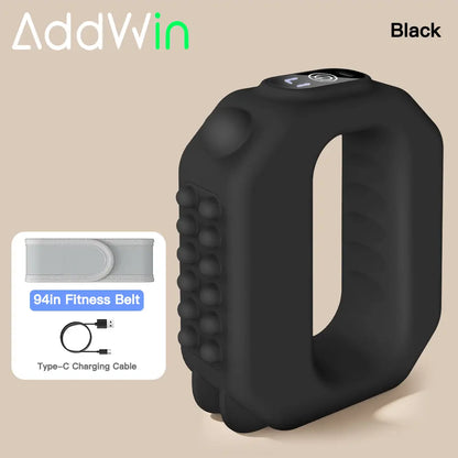 ADDWIN 2026 New Fascia Ring R10 Mini Muscle Recovery Fascia Device Upgraded Adjustable Strap Fits up to 55In Waist, Cordless Rechargeable, Designed for Waist & Back Muscle Recovery Portable Massager Parents Gift Summervibes